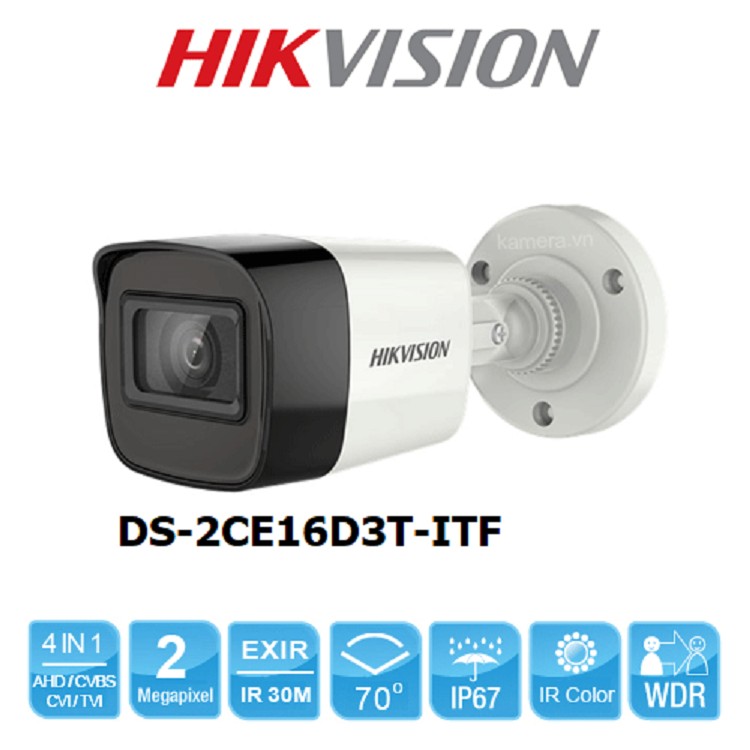 Camera DS-2CE16D3T-IT- TVI 2MP - HIKVISON 